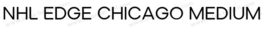NHL Edge Chicago Medium字体转换